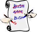 [Bush or Gore]